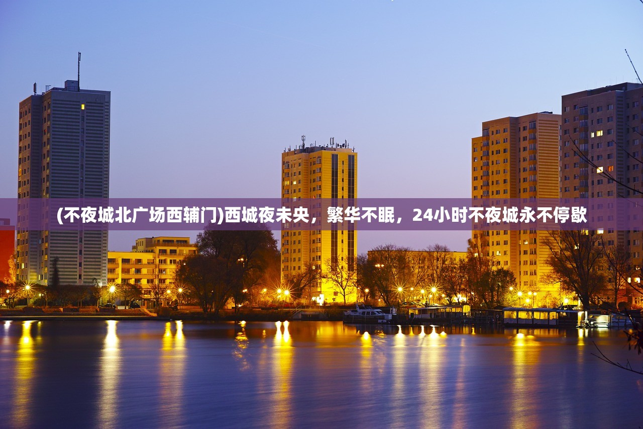 (不夜城北广场西辅门)西城夜未央，繁华不眠，24小时不夜城永不停歇