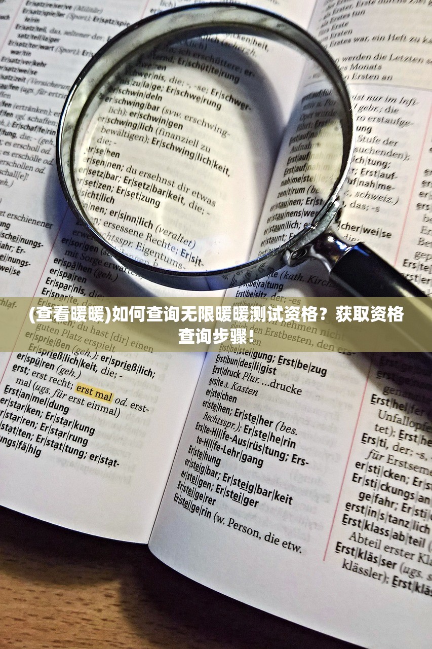 (查看暖暖)如何查询无限暖暖测试资格？获取资格查询步骤！