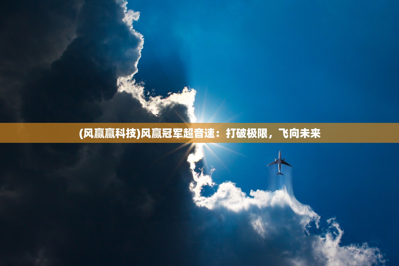 (风赢赢科技)风赢冠军超音速：打破极限，飞向未来