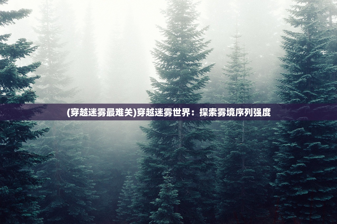 (穿越迷雾最难关)穿越迷雾世界：探索雾境序列强度