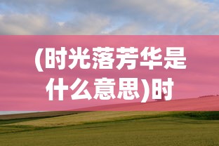(时光落芳华是什么意思)时光落芳华，探寻岁月之美与人生之韵