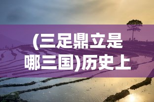 (三足鼎立是哪三国)历史上的三足鼎立现象，权力、文化与经济的多维解读