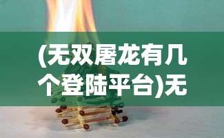 (无双屠龙有几个登陆平台)无双屠龙，多个平台的热门游戏探索