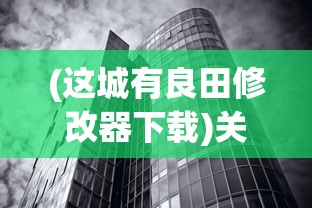 (这城有良田修改器下载)关于这城有良田修改器的深入解析与探讨