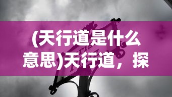 (天行道是什么意思)天行道，探寻其深层含义与多元解读