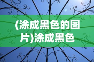 (涂成黑色的图片)涂成黑色的英文翻译及多元分析
