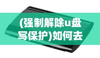 (强制解除u盘写保护)如何去除金士顿U盘的写保护状态