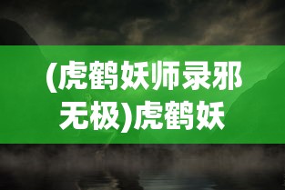 (虎鹤妖师录邪无极)虎鹤妖师录之邪，神秘世界的妖师探险